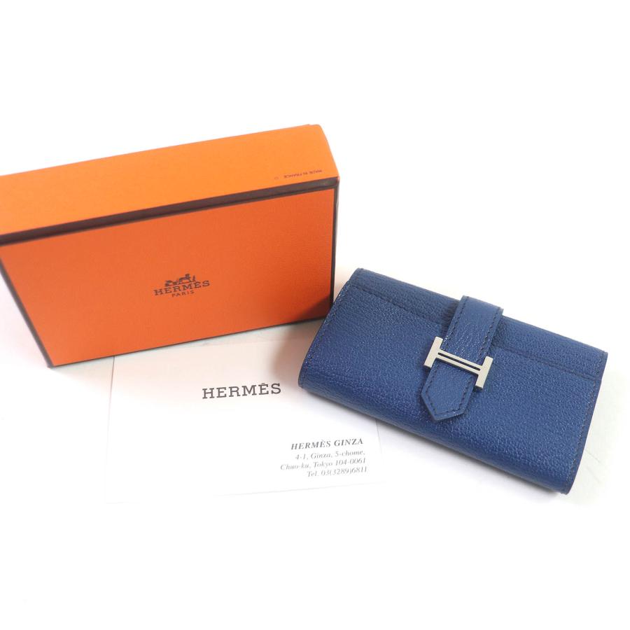 HERMES（エルメス） 美品□HERMES ベアン Hロゴシルバー金具 