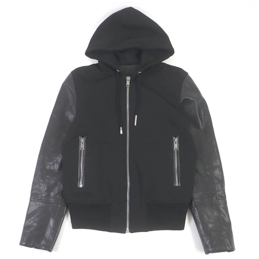 美品□GIVENCHY ジバンシィ 21AW BM00QL611V 4Gロゴ 袖レザー切替  