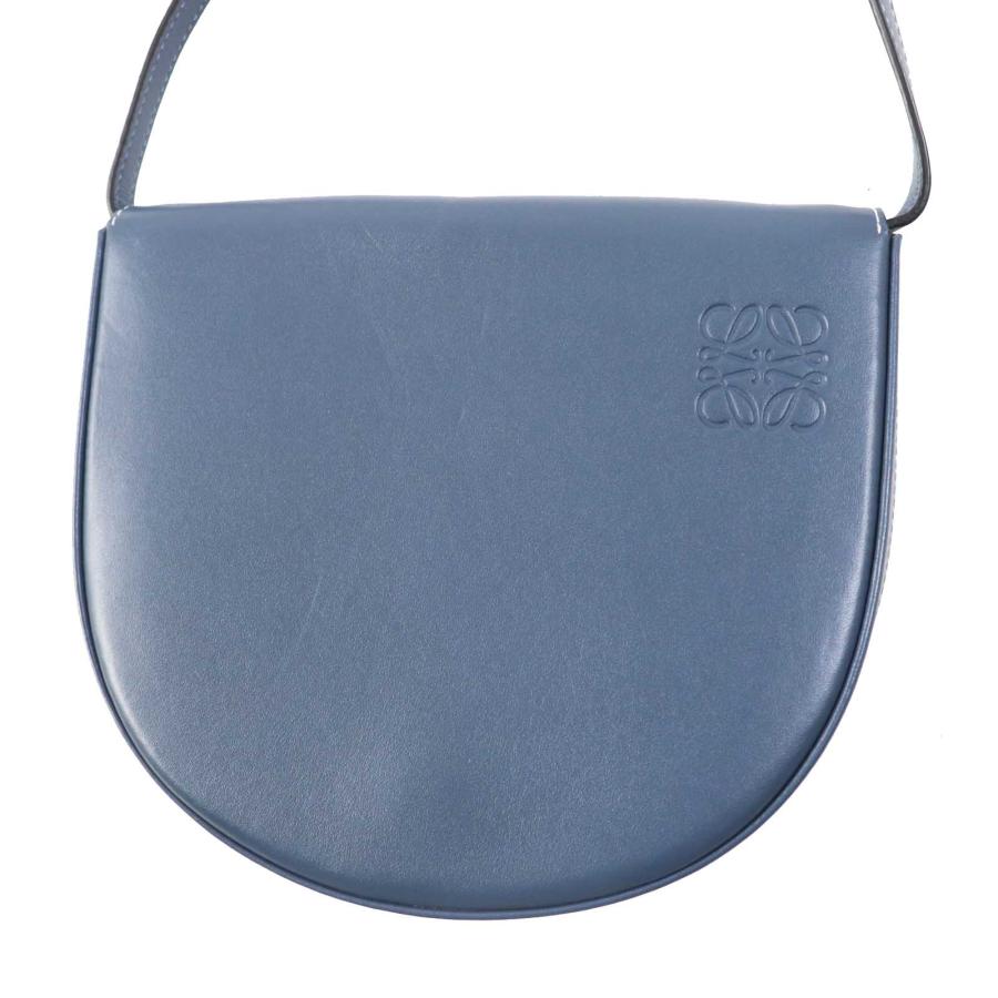 LOEWE 美品◎LOEWE ロエベ アナグラム型押し ヒールポーチ/斜め LOEWE 美品◎LOEWE ロエベ アナグラム型押し ヒールポーチ/斜め
