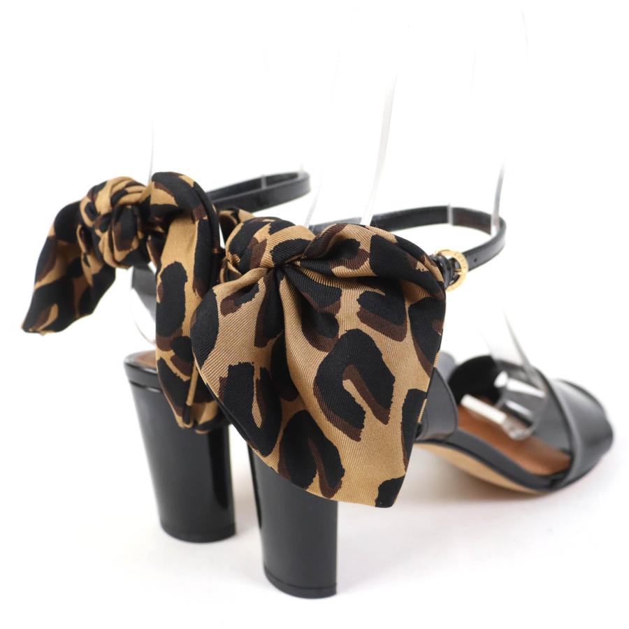 LOUIS VUITTON 極美品☆LOUIS ルイヴィトン レオパード柄リボン付 