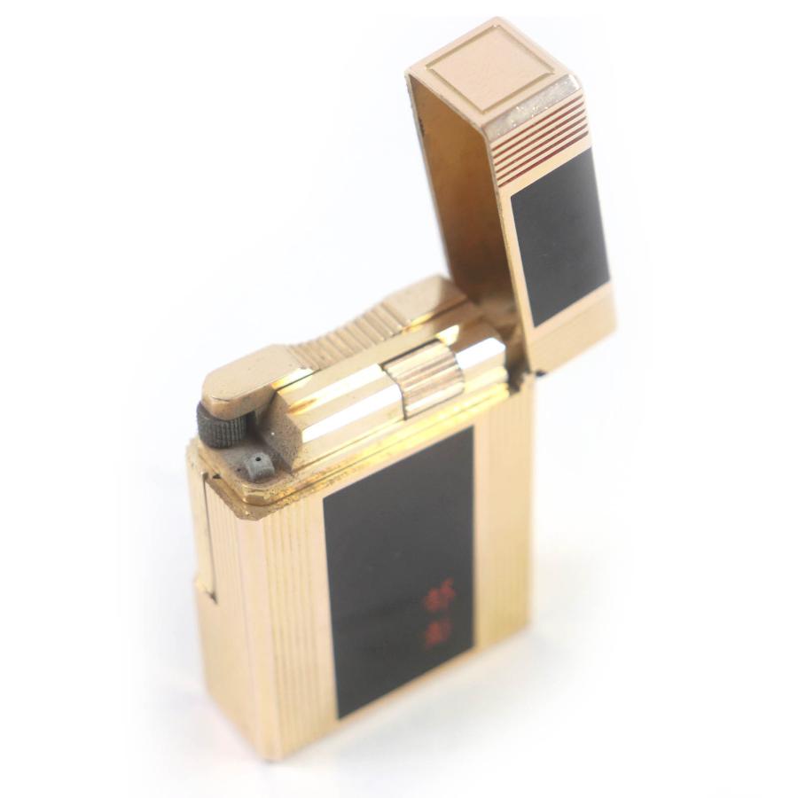 外装良品□Dupont デュポン ライン1 ショート 都彭 ラッカー スクエア ガスライター ゴールド ブラック ケース付き フランス製 メンズ 着火不可 外装良品□Dupont デュポン ライン1 ショート 都彭 ラッカー スクエア