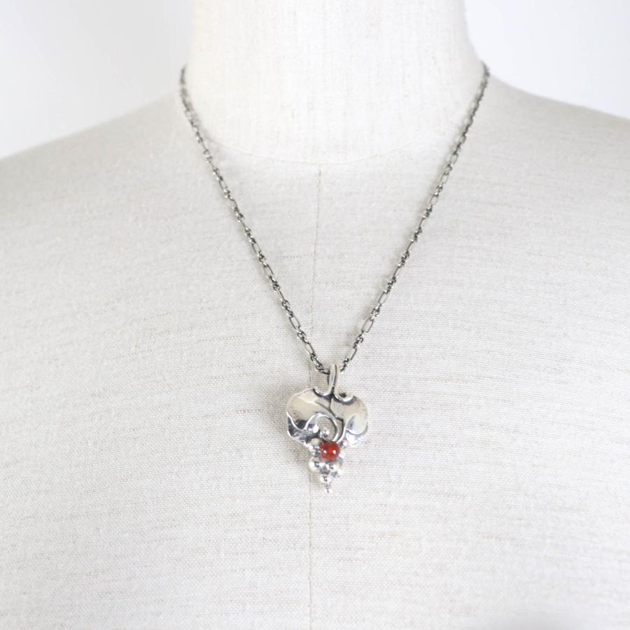 ジョージジェンセン　イヤーペンダント、カーネリアンSV925　1996年製 美品☆Georg Jensen ジョージジェンセン 1996 イヤーネックレス