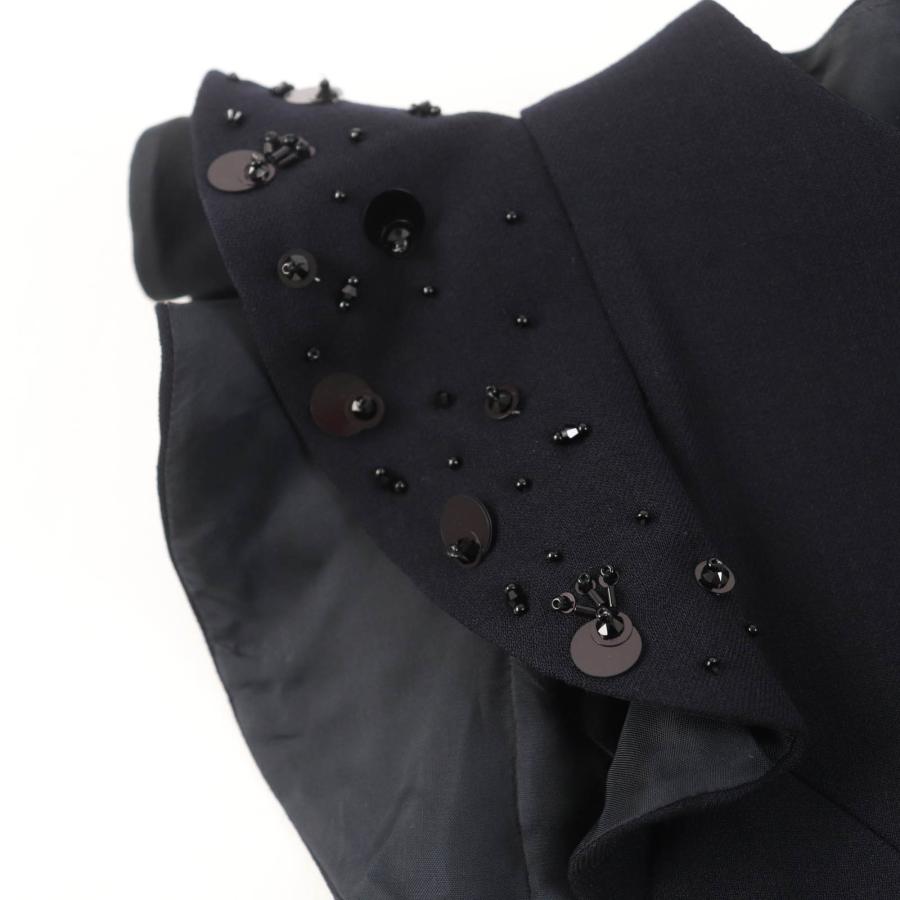FOXEY 極美品☆FOXEY フォクシー 39335 スパンコール装飾 ウール