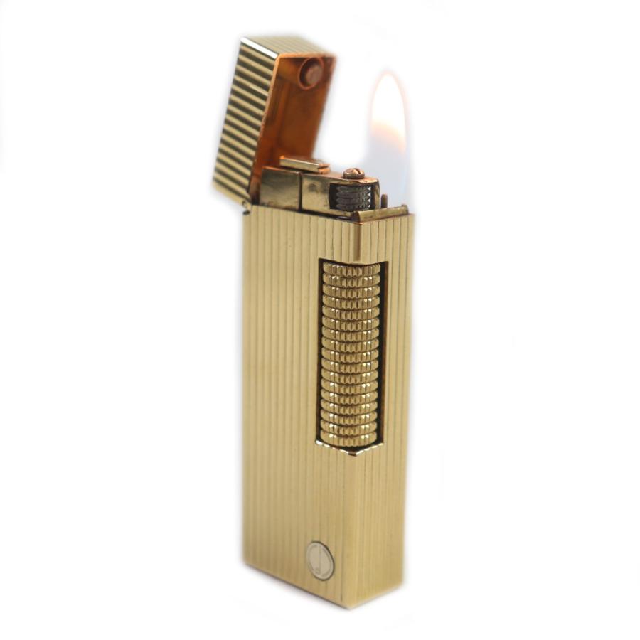 dunhill（ダンヒル） 美品▽Dunhill スクエア ストライプ柄 ロゴ付き