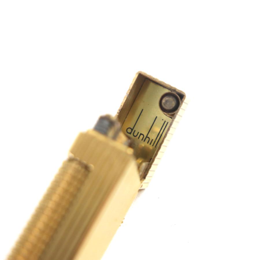 dunhill（ダンヒル） 美品▽Dunhill スクエア ストライプ柄 ロゴ付き
