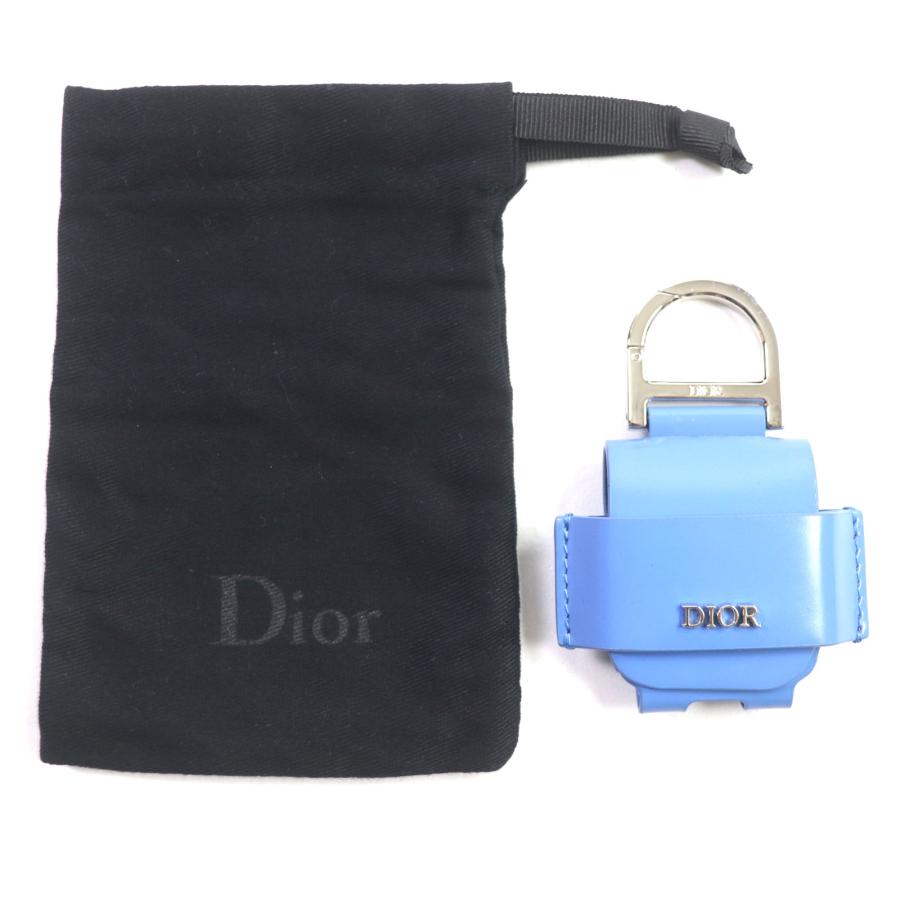 Dior HOMME 美品▽DIOR ディオール オム レザー ロゴ金具付き イヤホン