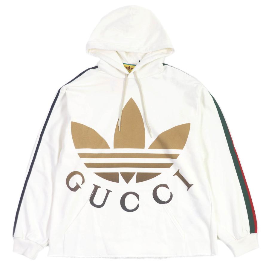 未使用品□GUCCI グッチ adidas 722967 コットン トレフォイル ロゴ 