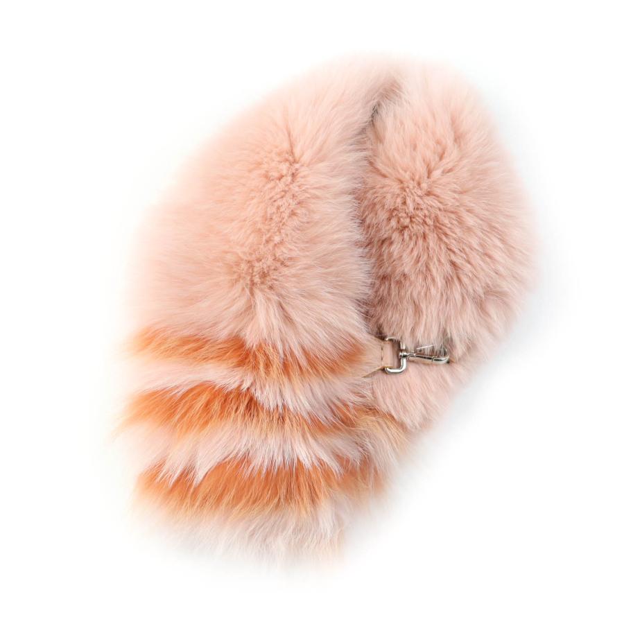 美品☆FENDI フェンディ FNG426 7I2 F09UD FOXファー マフラー ティ 