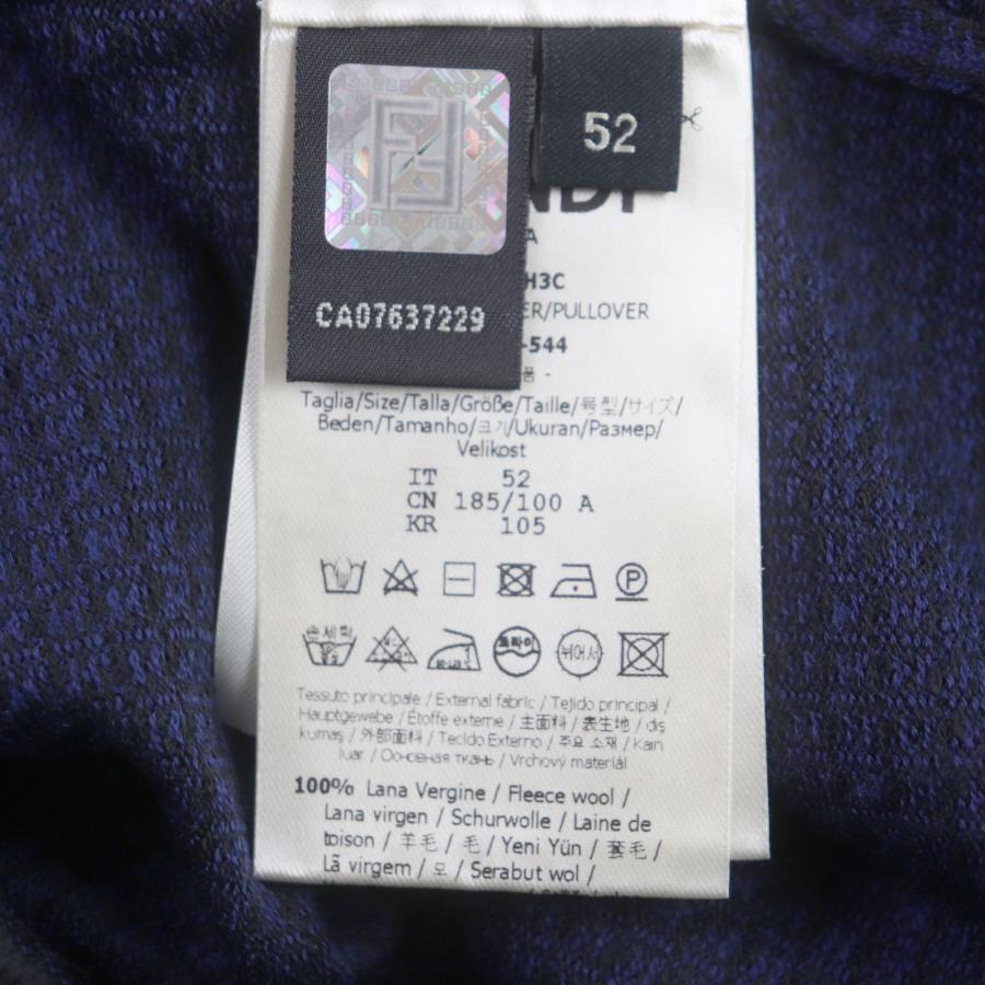 FENDI 未使用品▽FENDI フェンディ 2021年製 FZY078 ウール100% FFロゴ  