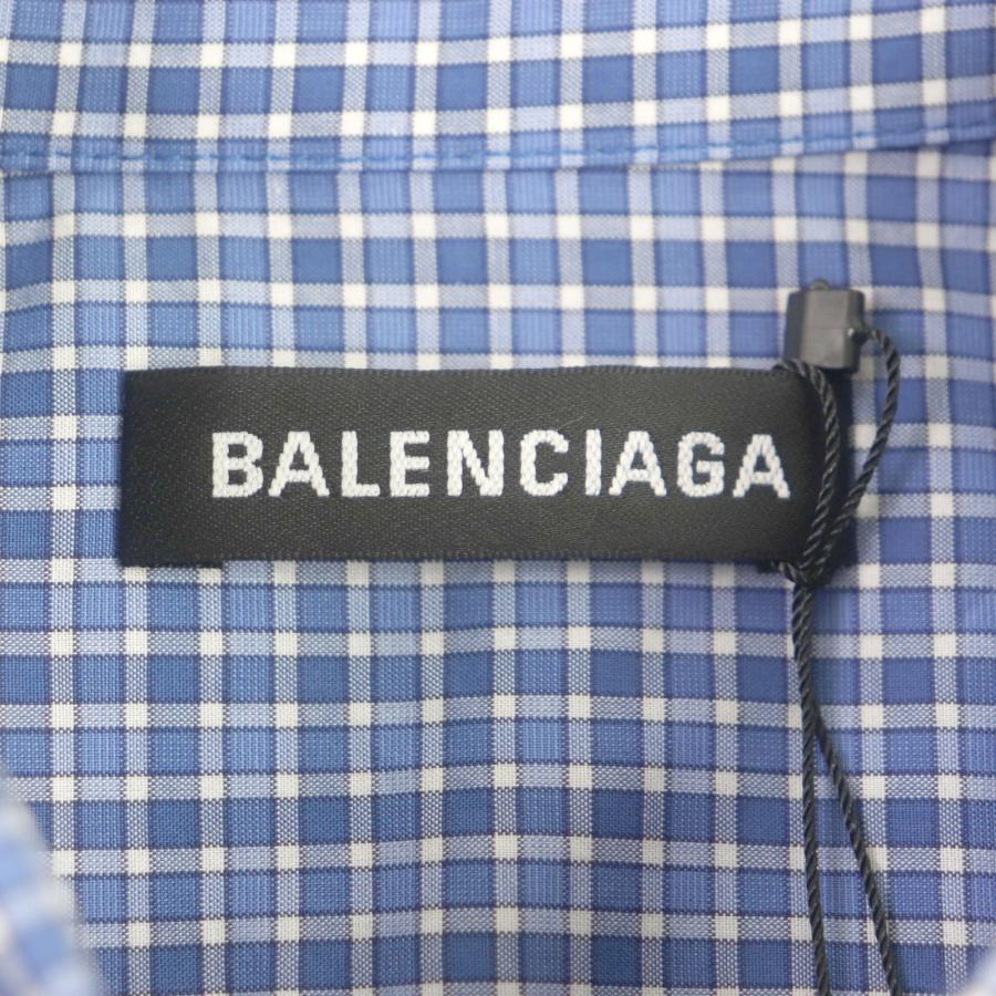 BALENCIAGA 未使用品▽バレンシアガ 19SS 556913 チェック柄 バック 