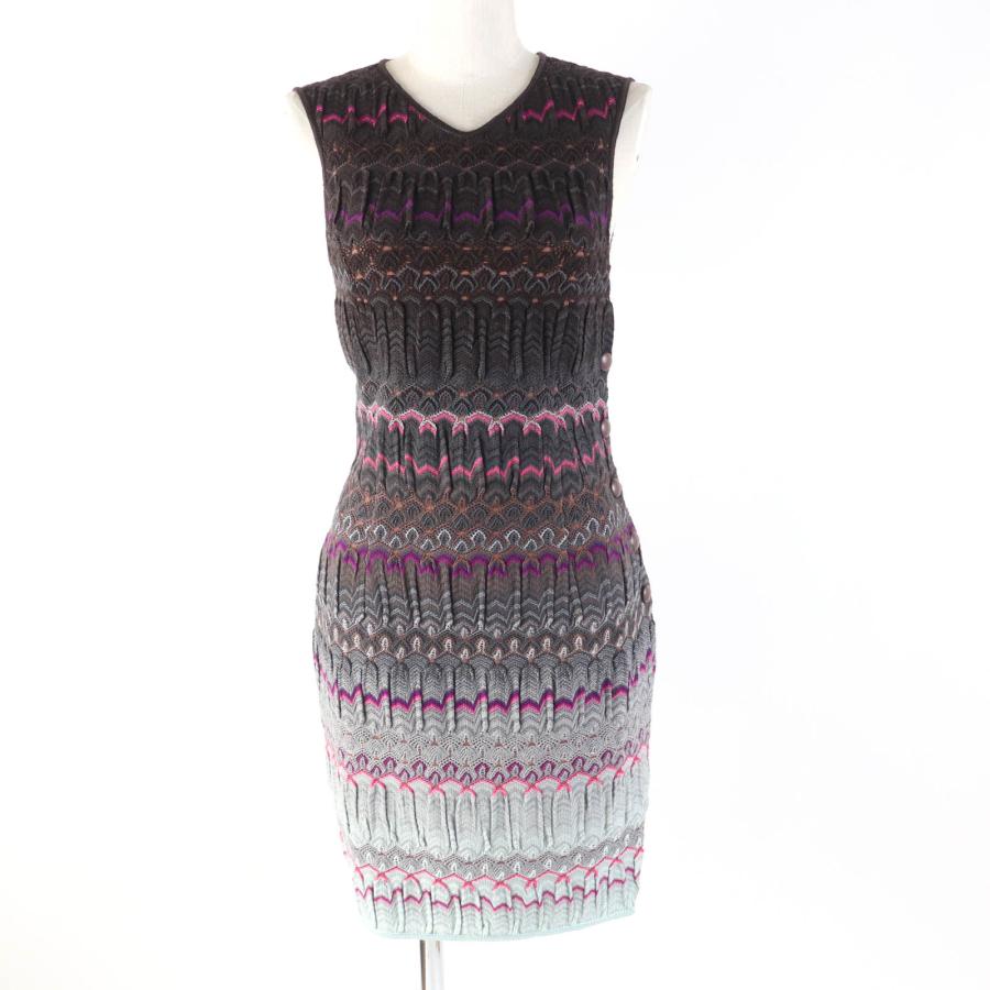 未使用品☆Missoni ミッソーニ ウール 総柄デザイン サイドスリット 