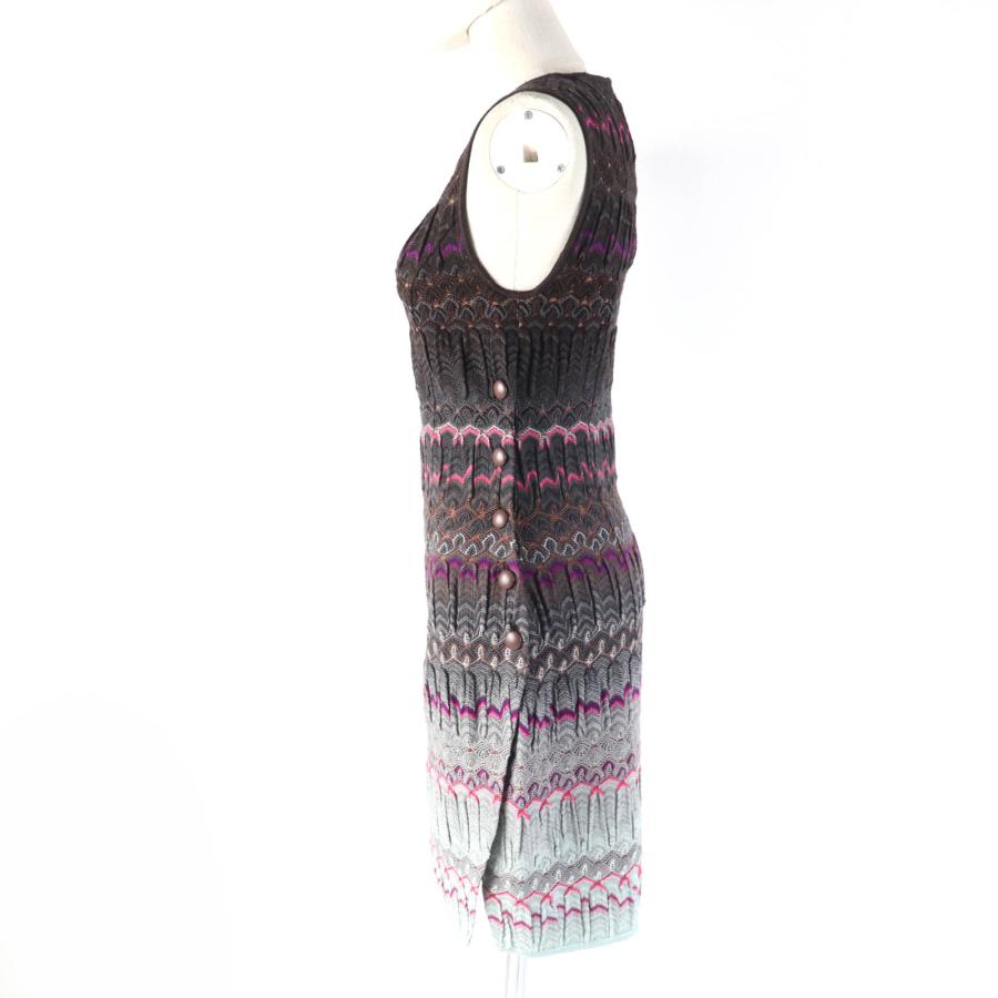 未使用品☆Missoni ミッソーニ ウール 総柄デザイン サイドスリット 