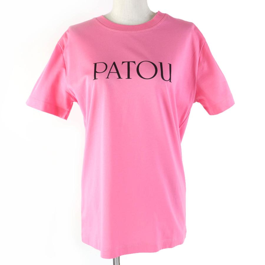 未使用品☆PATOU パトゥ JE0299999426P オーガニックコットン100％ ロゴプリント クルーネック 半袖Ｔシャツ ホットピンク XS レディース 未使用品☆PATOU パトゥ JE0299999426P オーガニックコットン100