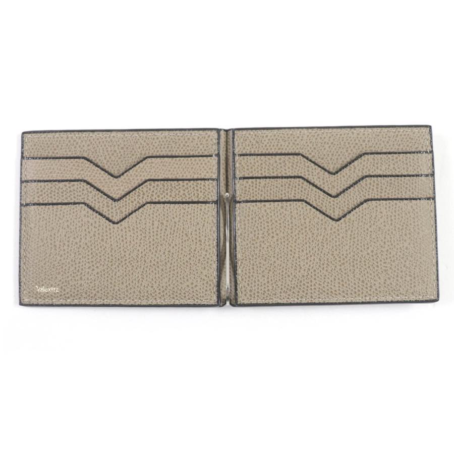 極美品□Valextra ヴァレクストラ マネークリップ レザー カードケース 