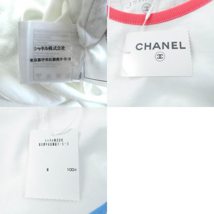 CHANEL - 未使用品★CHANEL シャネル P55821 コットン100％ ココ キューバ 半袖Ｔシャツ マルチ S イタリア製 正規品 レディース CHANEL 未使用品☆CHANEL シャネル P55821 コットン100％ ココ