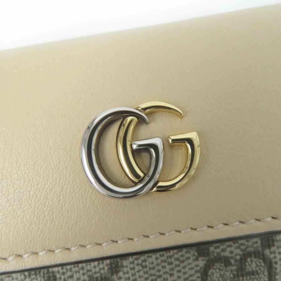 極美品☆GUCCI グッチ 795649 ダブルG キーケース レザー GGスプリームキャンバス ベージュ 箱・保存袋付 伊製 レディース 定価50600円_7