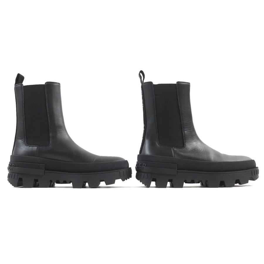 極美品△MONCLER モンクレール Coralyne コラリン ロゴ入り サイドゴア 
