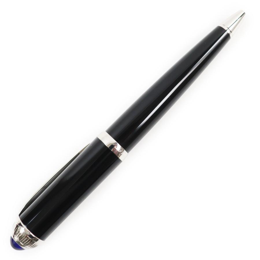 極美品●Cartier カルティエ ロードスター ツイスト式 ブルージェムストーン付き ツイスト式 ボールペン 黒 フランス製 筆記確認済み_2