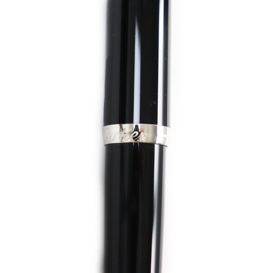 極美品●Cartier カルティエ ロードスター ツイスト式 ブルージェムストーン付き ツイスト式 ボールペン 黒 フランス製 筆記確認済み_6