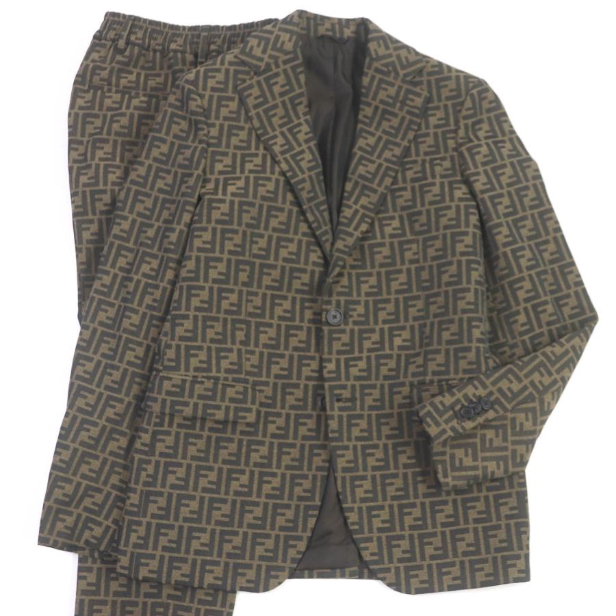 FENDI 美品□FENDI フェンディ FJ0498/FB0767 FFロゴ ズッカ 総 FENDI 美品□FENDI フェンディ FJ0498/FB0767 FFロゴ ズッカ 総
