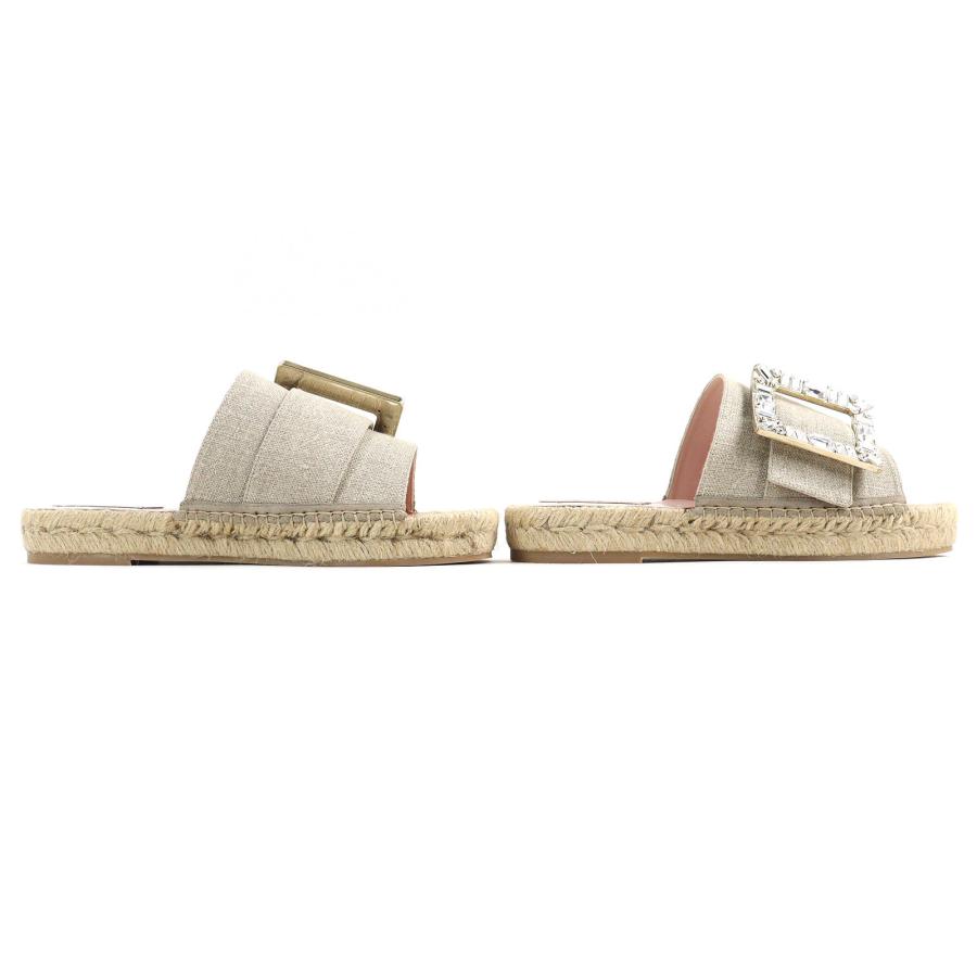 未使用品△ROGER VIVIER ロジェヴィヴィエ ストラスバックル ビジュー 