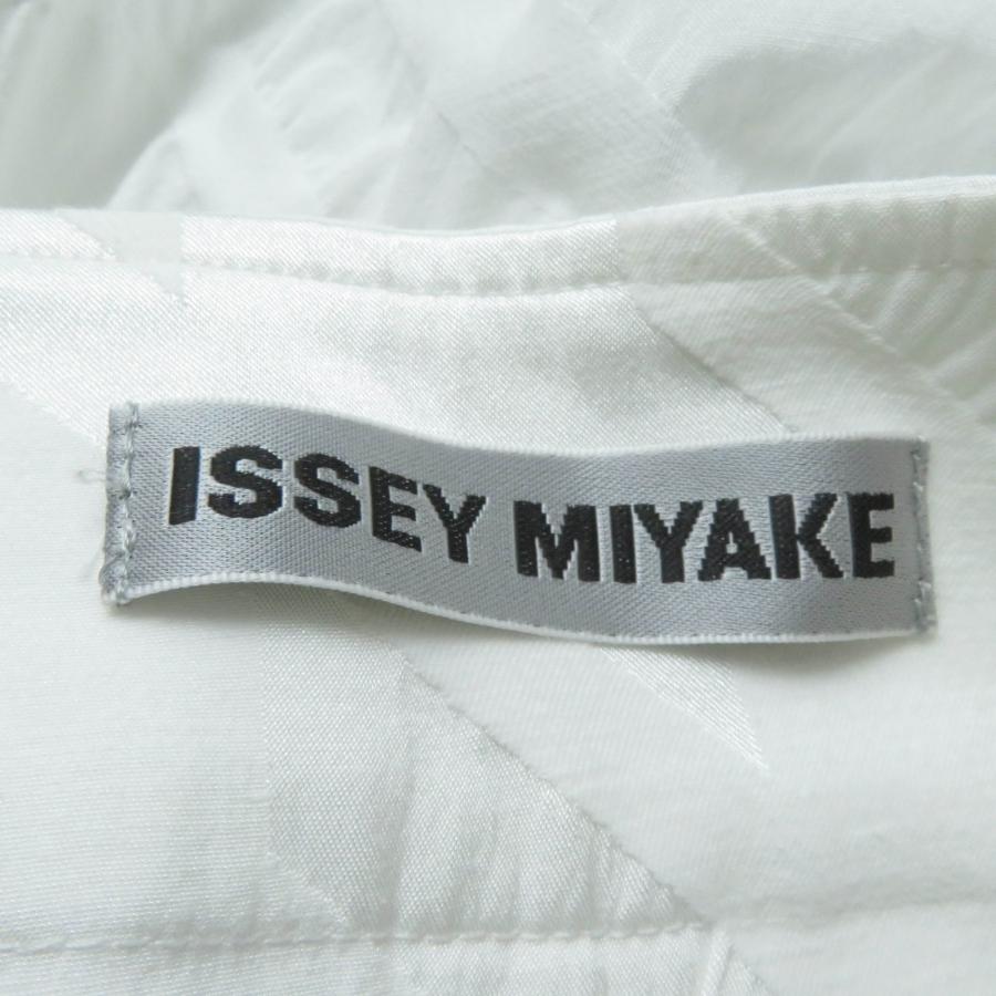 極美品☆ISSEY MIYAKE イッセイミヤケ IM31FF505 総柄デザイン ボトムス パンツ ホワイト 1 日本製 正規品 レディース ISSEY MIYAKE（イッセイミヤケ） 極美品☆ISSEY MIYAKE IM31FF505 総柄