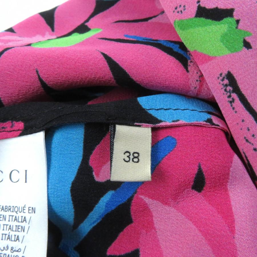 GUCCI 極美品☆GUCCI グッチ 643269 シルク100% GUCCIロゴ入り GUCCI 極美品☆GUCCI グッチ 643269 シルク100% GUCCIロゴ入り