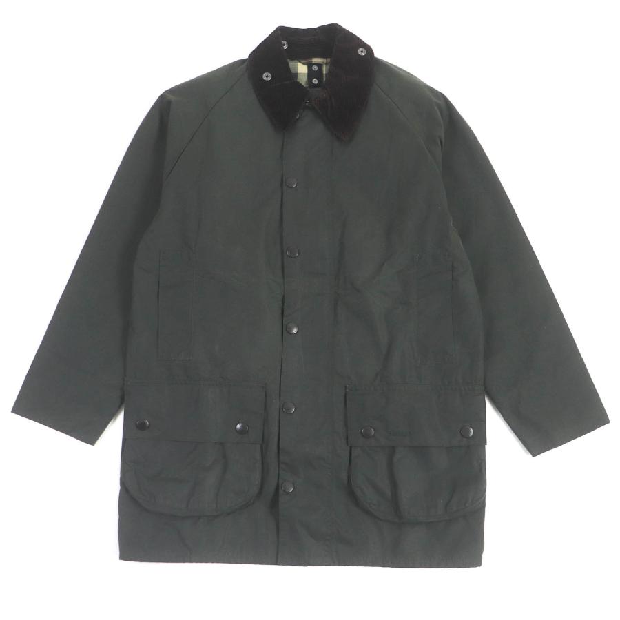 美品□Barbour バブアー 2002414 MWX0017SG19 BEAUFORT 襟コーデュロイ オイルドジャケット カバーオール グリーン 36 正規品 メンズ 美品□Barbour バブアー 2002414 MWX0017SG19 BEAUFORT 襟コーデュロイ