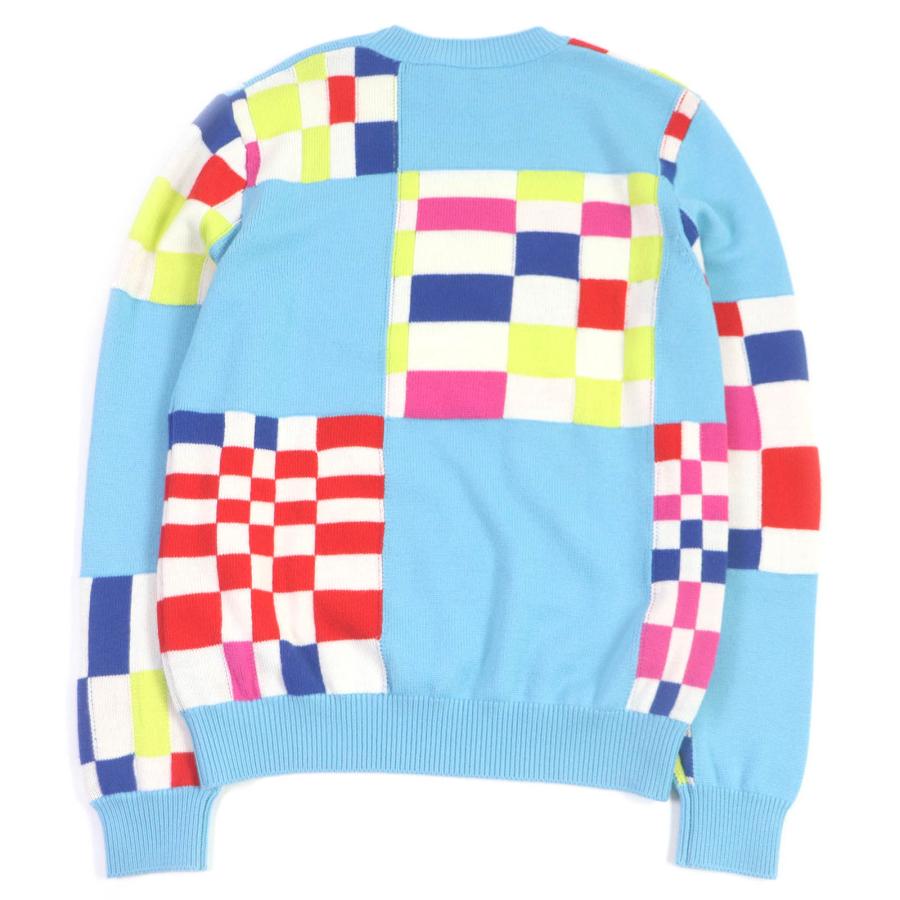 極美品□LOUIS VUITTON ルイヴィトン 1A8P48 2021年 ディストーテッド ジャイアントダミエ セーター ライトブルー XS イタリア製 正規品_2