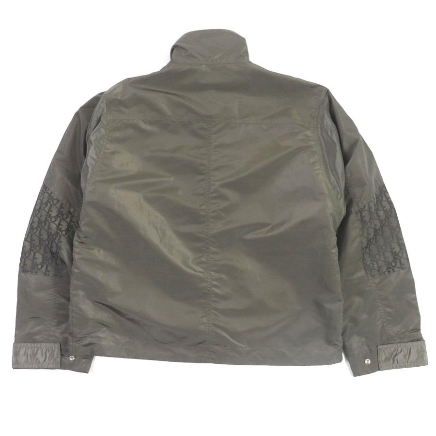 極美品□DIOR ディオール オム 193C402A5149 オブリーク アノラックジャケット ナイロンブルゾン カーキ 44 イタリア製 正規品 メンズの画像