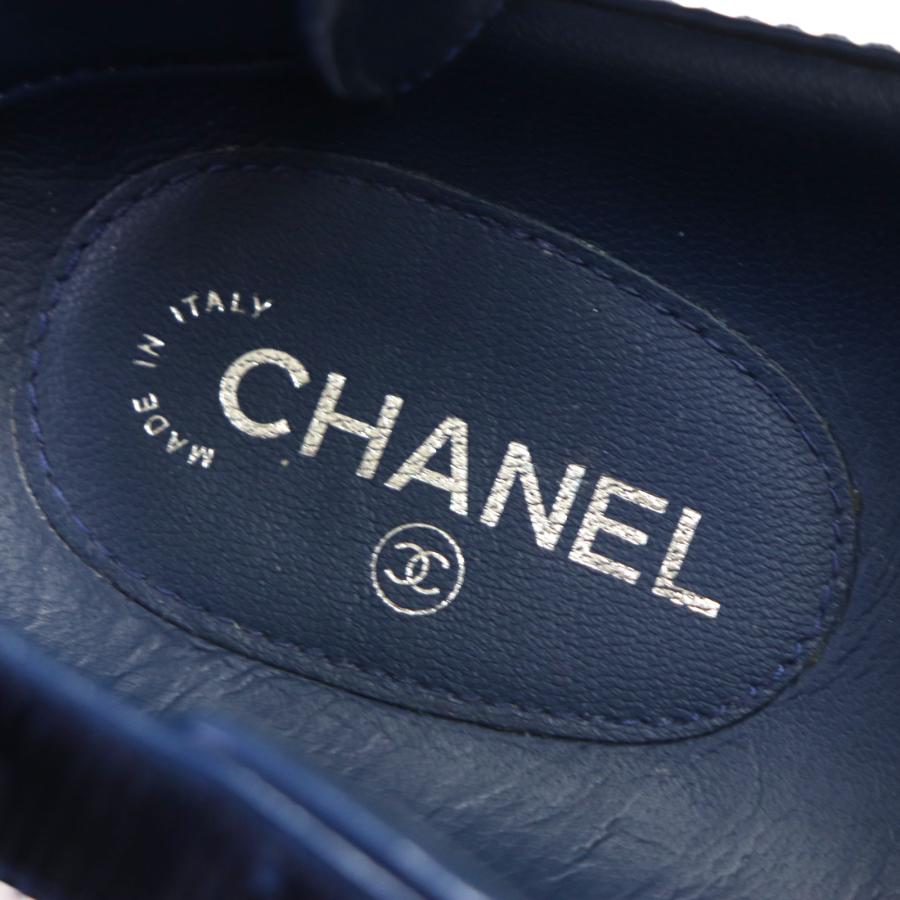 CHANEL 美品▽CHANEL シャネル G34445 ココマーク ステッチロゴ 