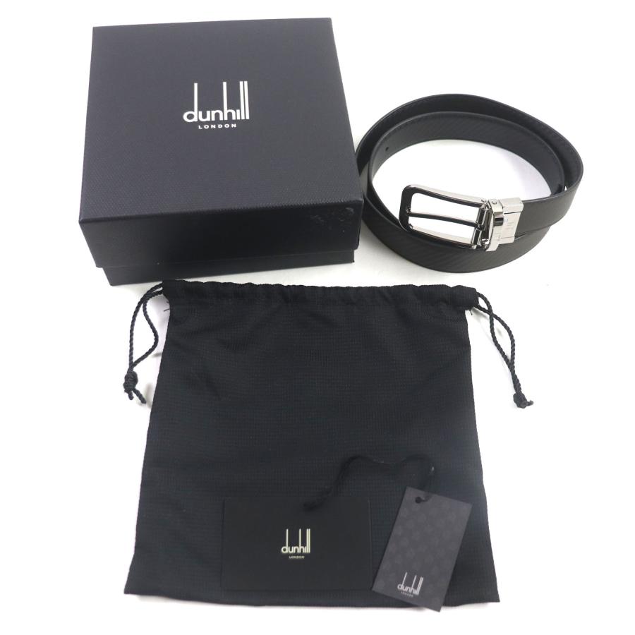 極美品▽Dunhill ダンヒル CHASSIS シャーシ リバーシブル レザー