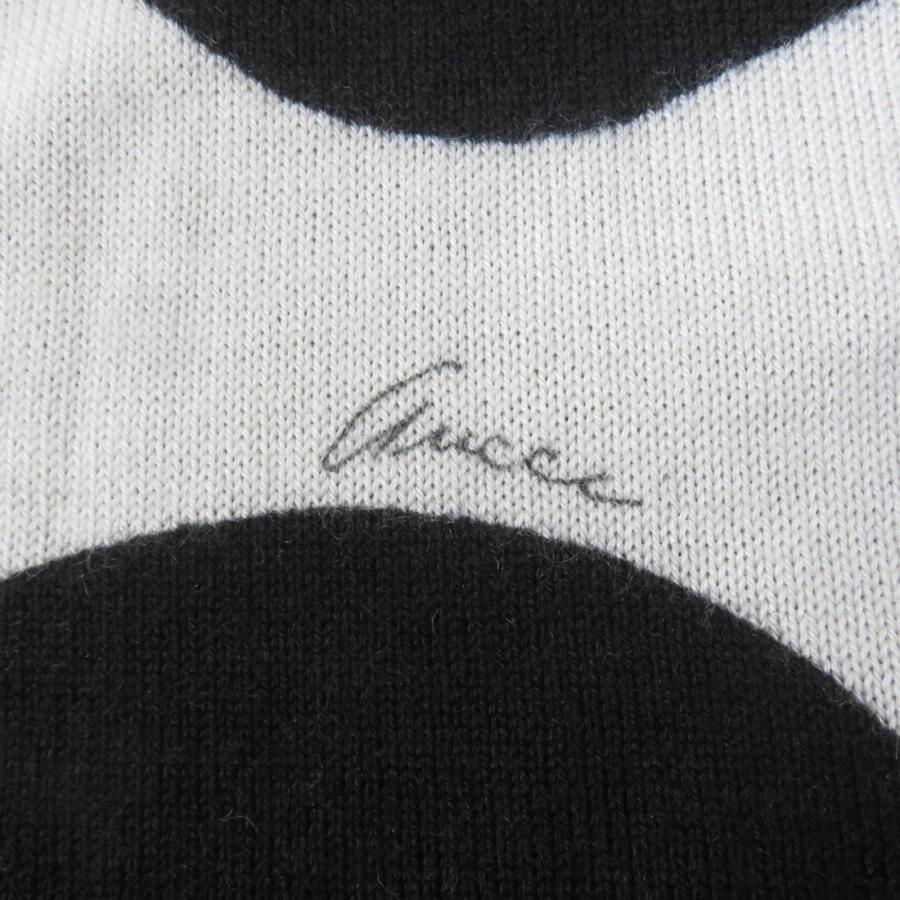 GUCCI 未使用品☆GUCCI グッチ 229111 カシミヤ100％ ドット柄 半袖 
