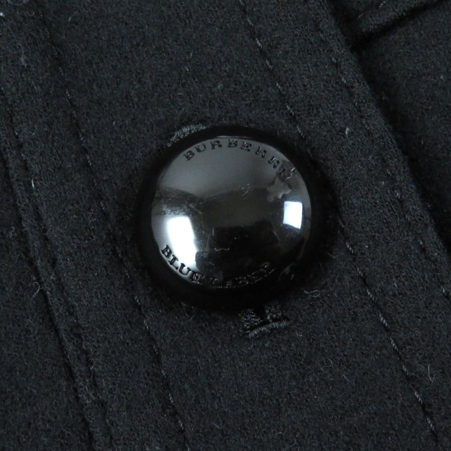 Y2Kバーバリーブルーレーベル ウールコート ノバチェック黒Aラインプリーツ BURBERRY BLUE LABEL 美品△BURBERRY バーバリーブルーレーベル