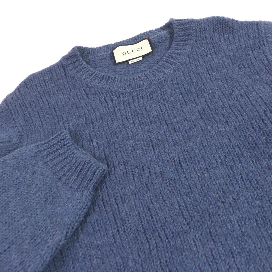 GUCCI（グッチ） 極美品□GUCCI 636327 ウール100％ GGロゴ刺繍 クルー 