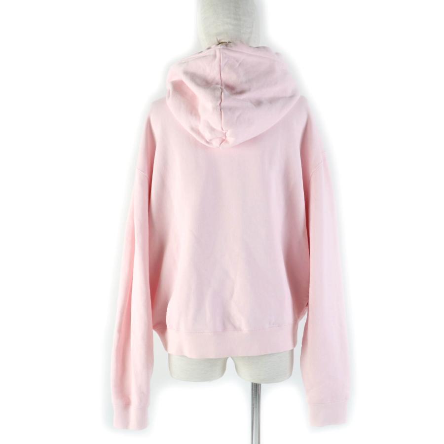 MONCLER - 美品☆MONCLER モンクレール 2023年製 HOODIE コットン100％ ロゴワッペン・ロゴ刺繍入り パーカー ピンク L 正規品 レディース MONCLER（モンクレール） 美品☆MONCLER 2023年製 HOODIE コットン100