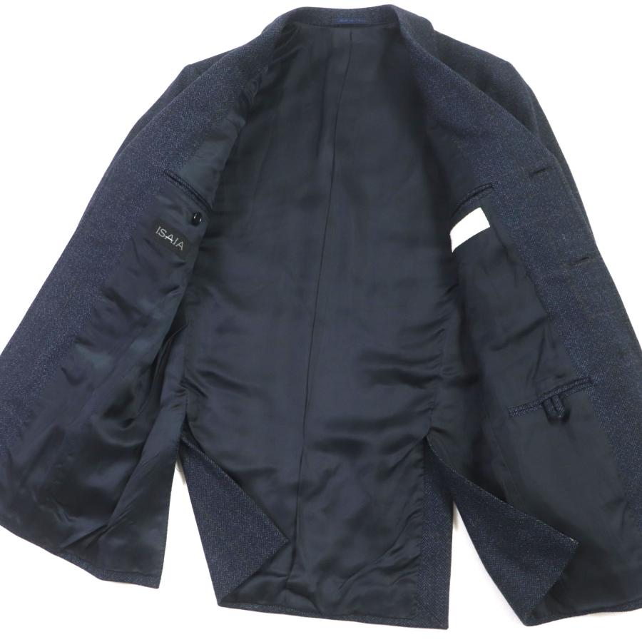 美品▽ISAIA イザイア ウール カシミヤ EDIFICE別注 ヘリンボーン 