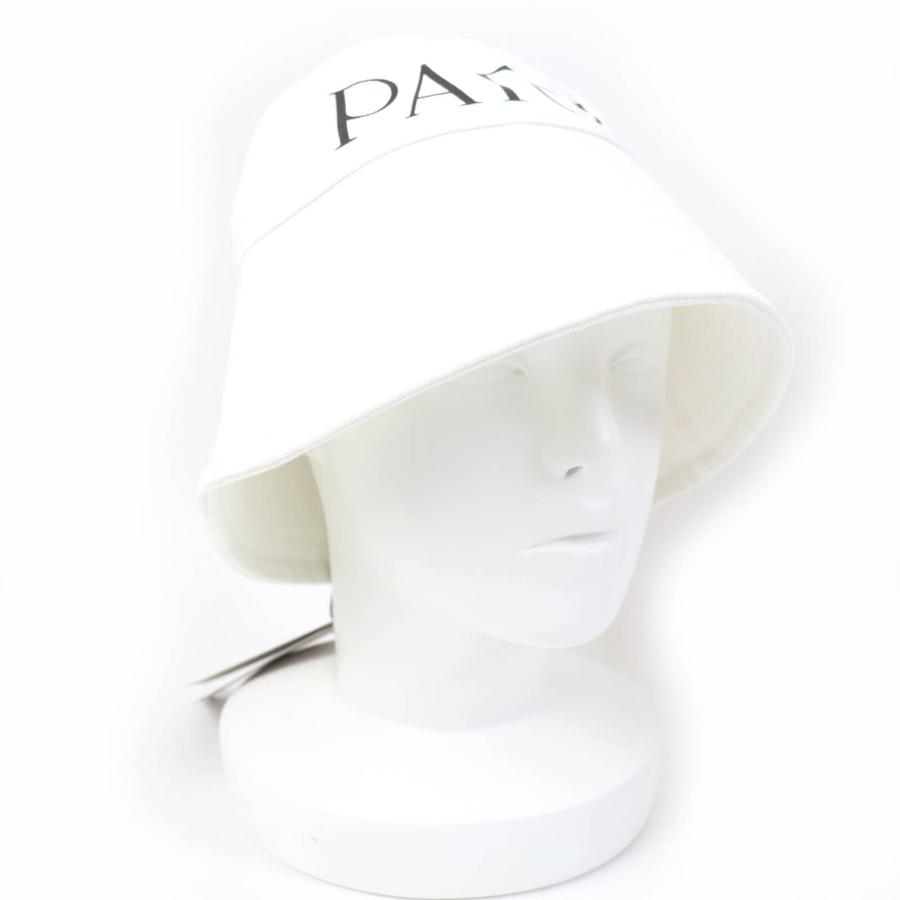 未使用品☆PATOU パトゥ AC0270132001W ロゴ入り オーガニックコットン100％ バケットハット ホワイト M-L レディース 未使用品☆PATOU パトゥ AC0270132001W ロゴ入り オーガニックコットン