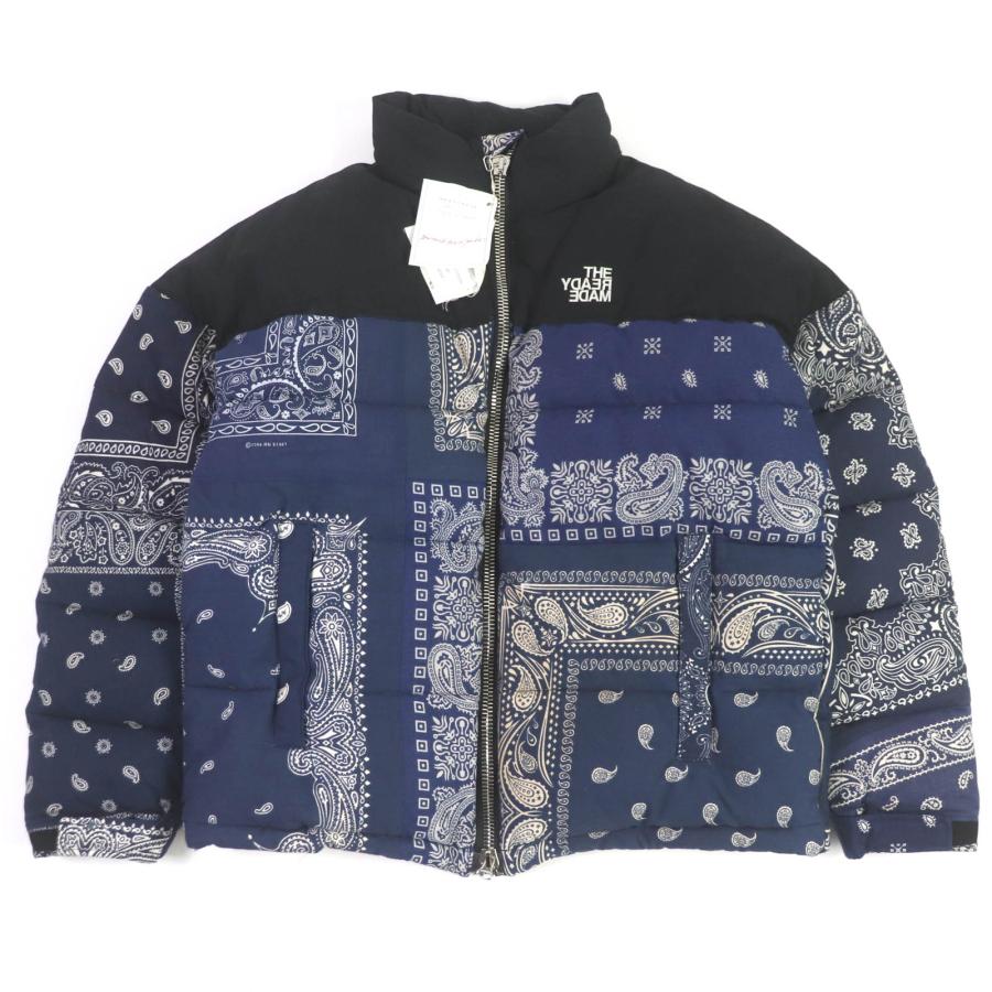 未使用品□READYMADE レディメイド RE-CO-NV-00-00-108 BANDANA DOWN JACKET USED加工 ダウンジャケット ネイビー 2 日本製 正規品 未使用品□READYMADE レディメイド RE-CO-NV-00-00-108 BANDANA DOWN