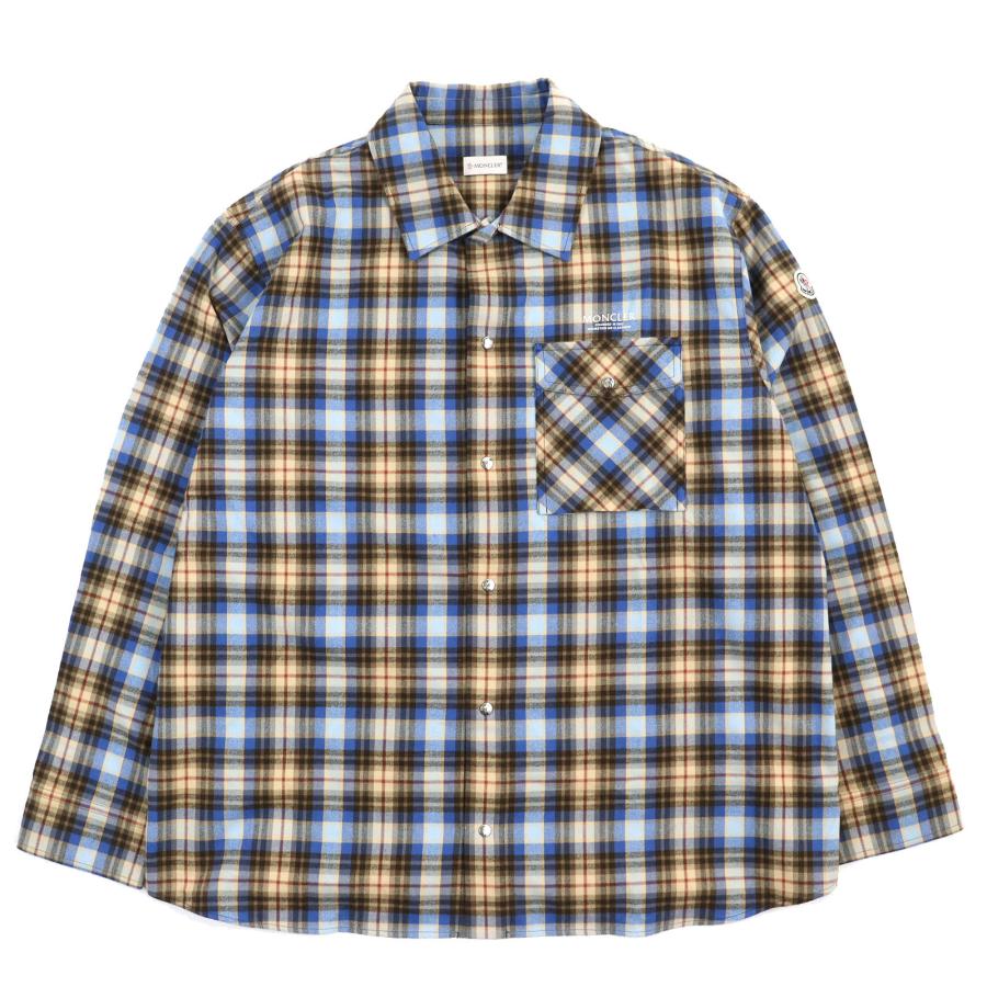 極美品△MONCLER モンクレール 2022年 CAMICIA カミーチア コットン100 