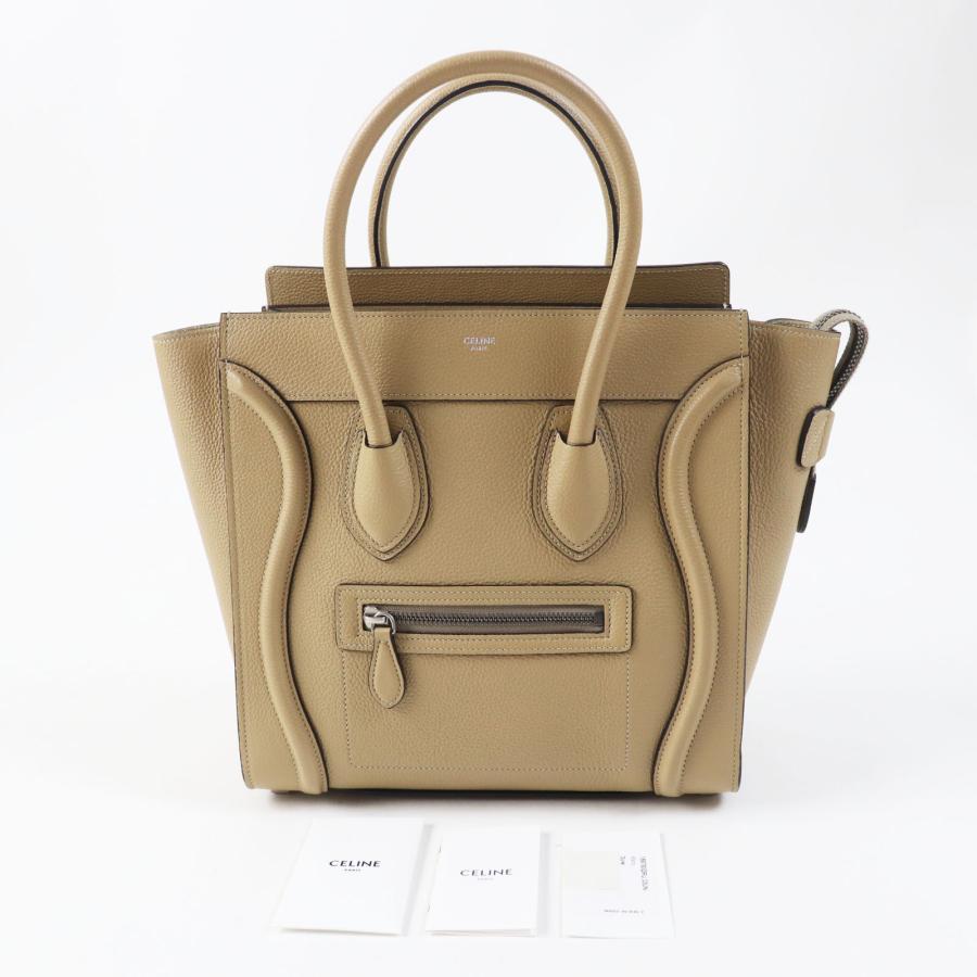 CELINE 極美品◎CELINE セリーヌ 18979 ラゲージ マイクロ ショッパー 