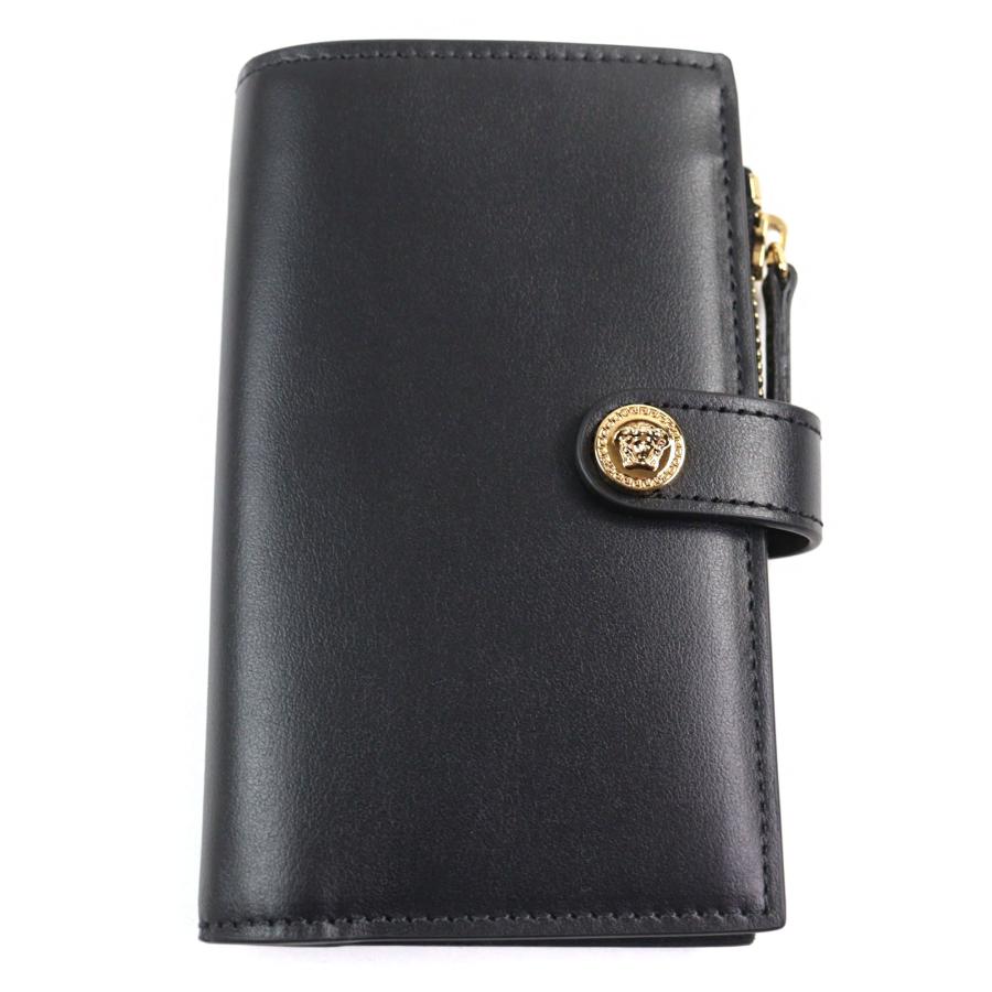 極美品○VERSACE ヴェルサーチ ロゴ入り メデューサボタン 小銭入れ  