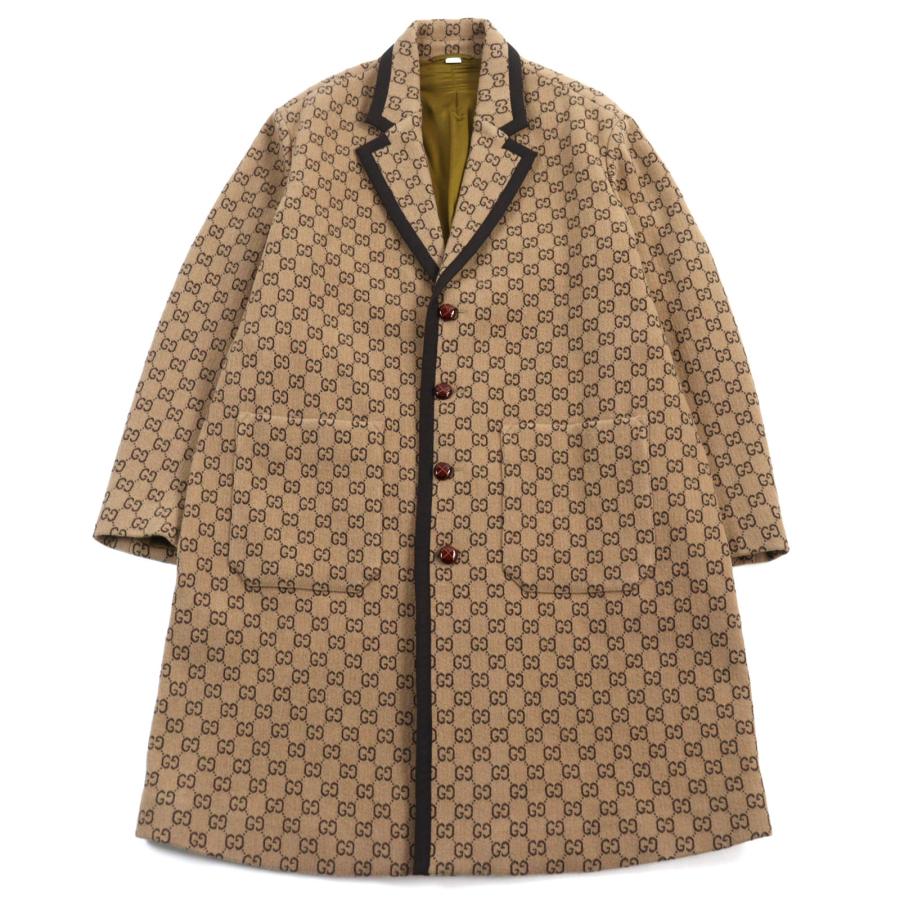 GUCCI（グッチ） 極美品○GUCCI 598710 GGジャガード メルトン くるみ 
