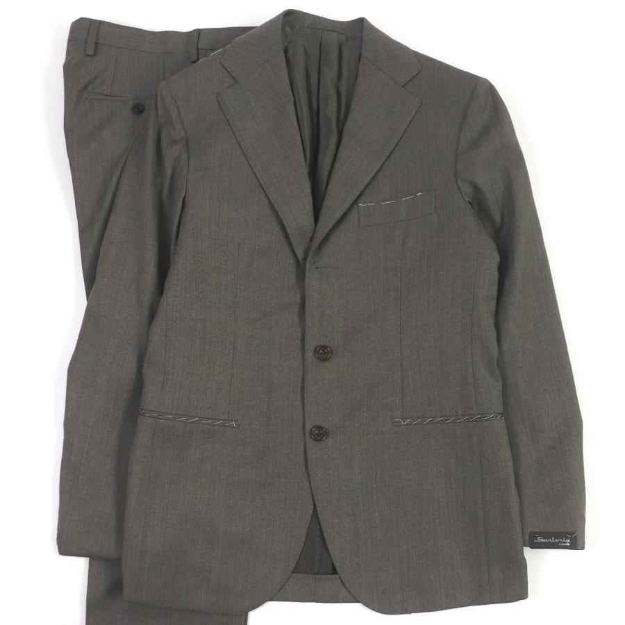 未使用品□Sartorio サルトリオ ウール100％ シングルスーツ ブレザー 