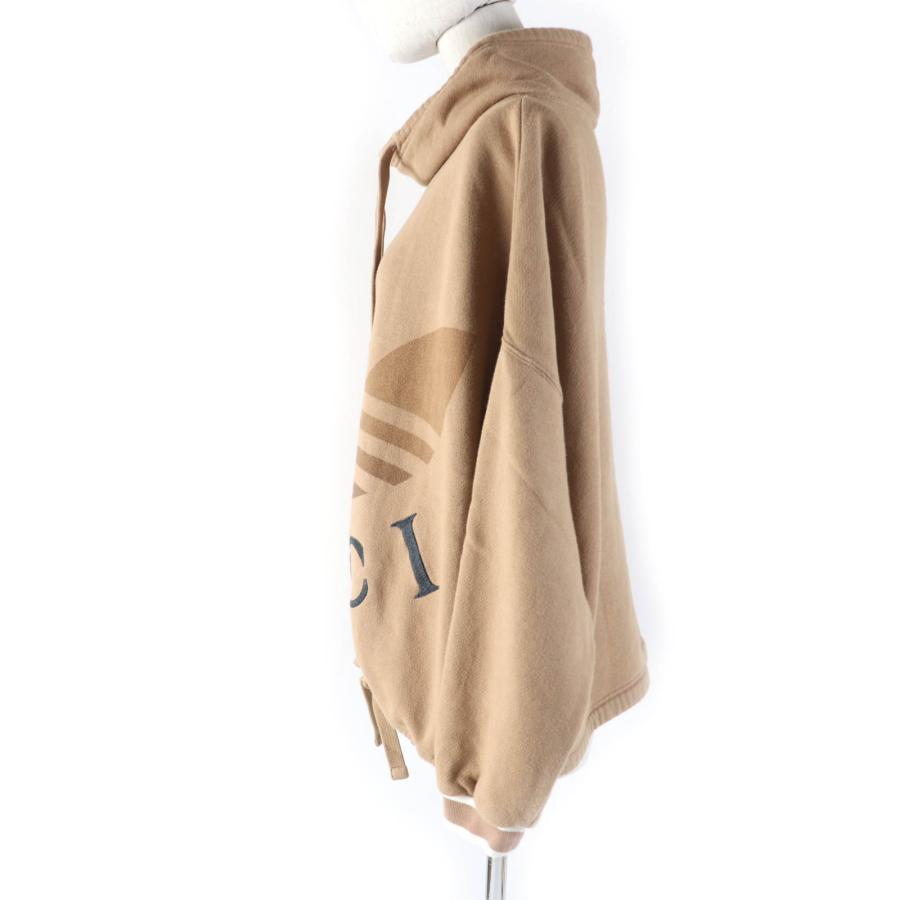 GUCCI - 美品☆GUCCI グッチ  アディダス 717417 トレフォイル コットンジャージー スウェット トップス ブラウン XS イタリア製 正規品 レディース 美品☆GUCCI グッチ adidas アディダス 717417 トレフォイル コットン