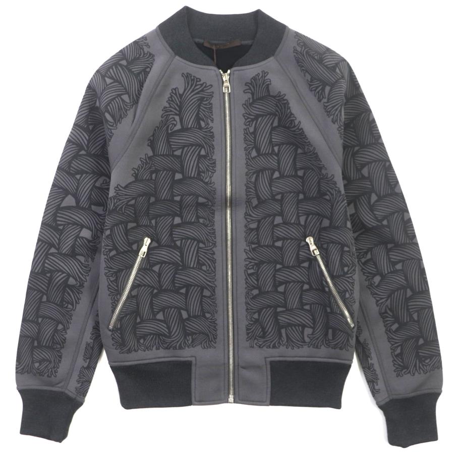 未使用品▼LOUIS VUITTON ルイヴィトン H8Y65WJD5 クリストファーネメス ロープ柄 ジップアップ ブルゾン ジャケット XS 正規品 メンズ LOUIS VUITTON（ルイ・ヴィトン） 未使用品▽LOUIS VUITTON H8Y65WJD5