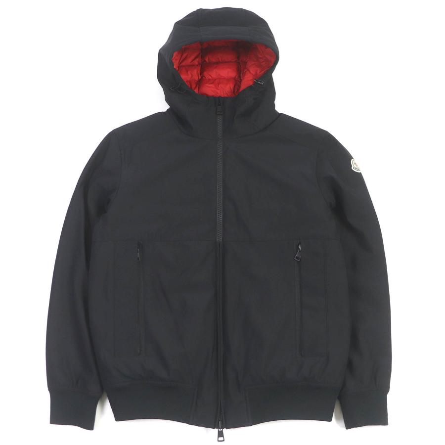 美品□MONCLER モンクレール DERVA GIUBBOTTO ロゴワッペン フーデッド 