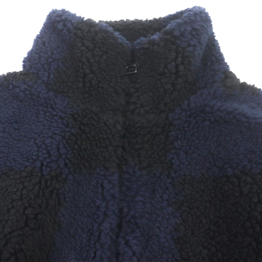 未使用品▼LOUIS VUITTON ルイヴィトン NIGO 22SS HMY04W ジャガードダミエ ボアフリースジャケット オールオーバー ブルゾン ネイビー ブラック M イタリア製 正規品 メンズ 未使用品▽LOUIS VUITTON ルイヴィトン NIGO 22SS HMY04W ジャガード