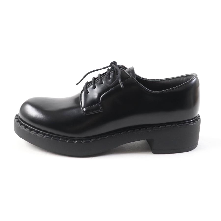 PRADA 未使用品☆PRADA プラダ DNC713 プレーントゥ レースアップ 