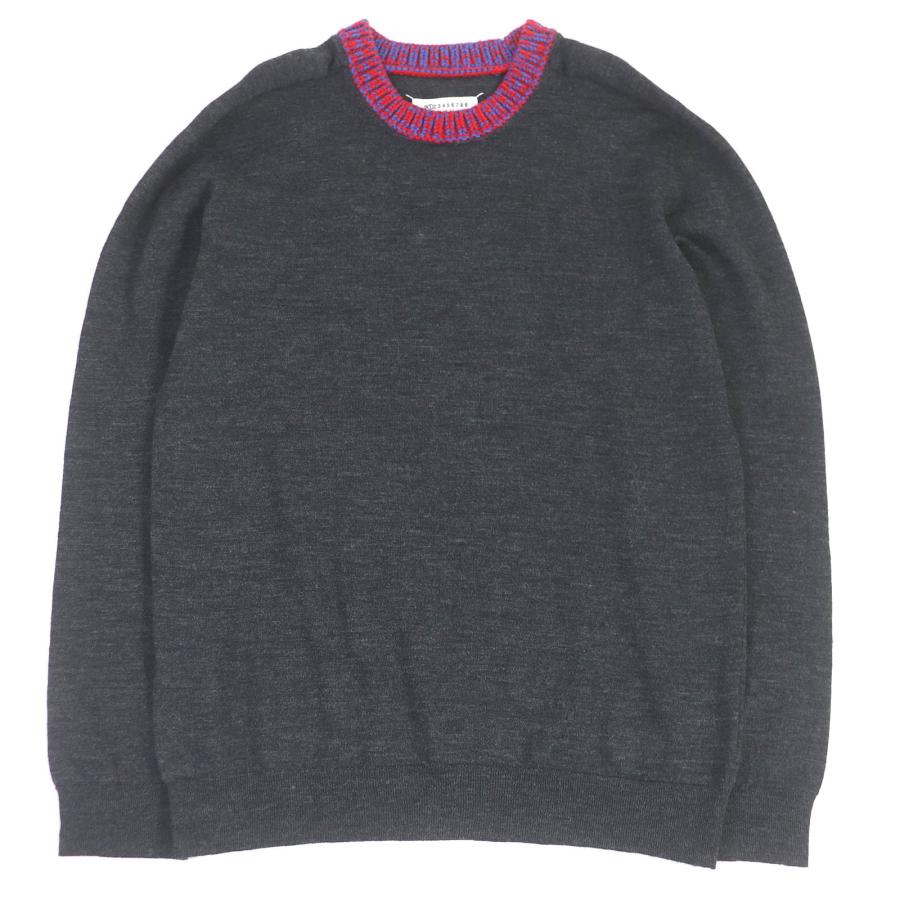 極美品□Maison Margiela 10 メゾンマルジェラ10 24SS S50HL0015 ウール クルーネック ロングスリーブ 長袖ニット セーター L 正規品 極美品□Maison Margiela 10 メゾンマルジェラ10 24SS S50HL0015